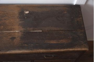 アンティーク家具　昭和初期　年月を重ねた味わいが魅力のチェスト(引き出し)(R-043563)