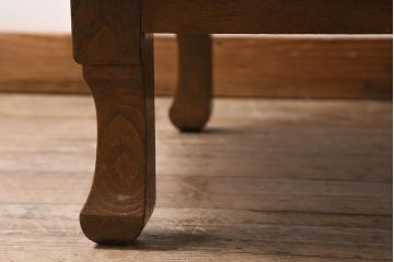 ビンテージ家具　栓材　和モダンスタイルにもおすすめなレトロなちゃぶ台(ローテーブル)(R-043569)