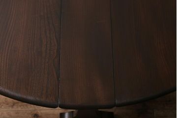 ヴィンテージ家具　イギリスビンテージ　ERCOL(アーコール)　ドロップリーフテーブル(バタフライテーブル、ゲートレッグテーブル)(R-043573)