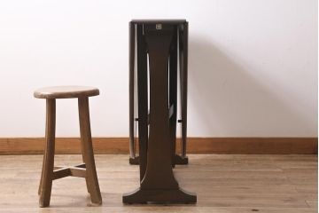 ヴィンテージ家具　イギリスビンテージ　ERCOL(アーコール)　ドロップリーフテーブル(バタフライテーブル、ゲートレッグテーブル)(R-043573)