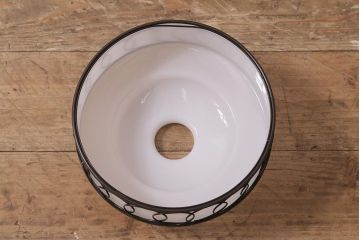 アンティーク照明　和製アンティーク　昭和初期　セルロイド　重なり合う丸のデザインが目を引く吊り下げ照明(シェード、天井照明、電笠)(R-043585)