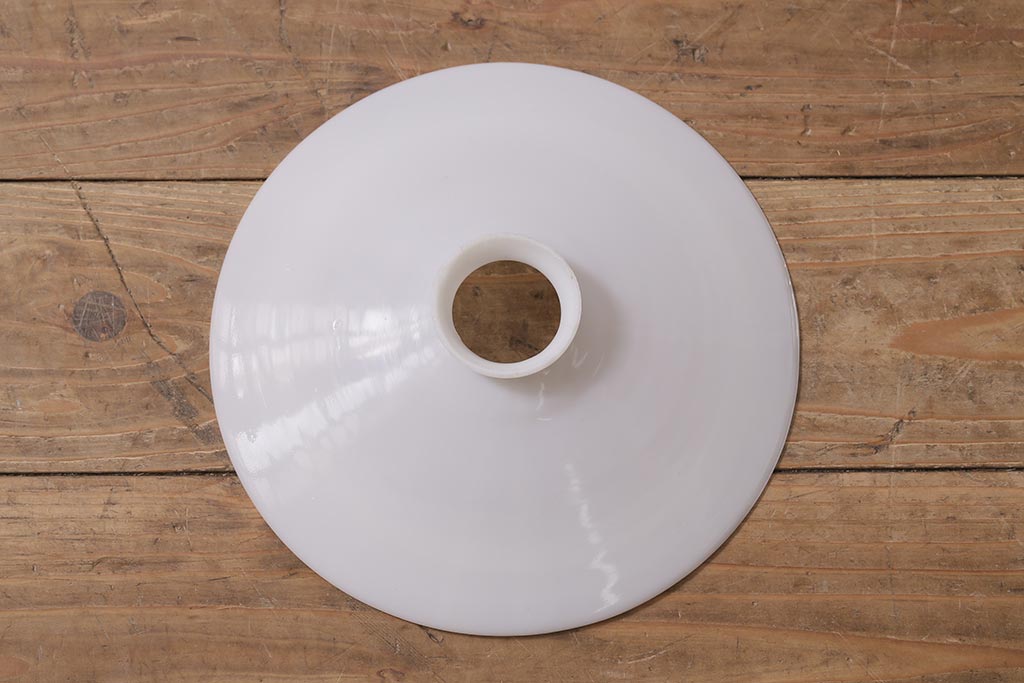 アンティーク照明　戦前　和製アンティーク　レトロな佇まいが趣き溢れる平笠ペンダントライト(天井照明、吊り下げ照明、電笠)(R-043587)