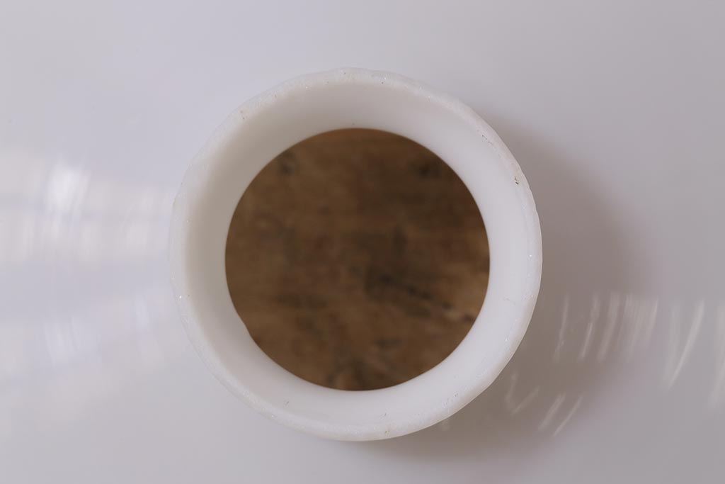 アンティーク照明　戦前　和製アンティーク　レトロな佇まいが趣き溢れる平笠ペンダントライト(天井照明、吊り下げ照明、電笠)(R-043587)