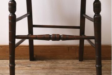 アンティーク家具　フランスアンティーク　ウォールナット材　象嵌入りの上品なチェア(椅子)(R-043605)
