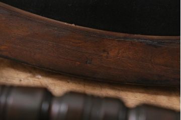 アンティーク家具　フランスアンティーク　ウォールナット材　象嵌入りの上品なチェア(椅子)(R-043606)