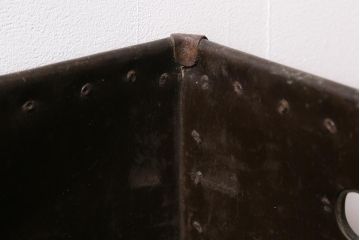 アンティーク雑貨　戦前　高級髪洗粉　百万弗　ボテ箱(収納箱)(R-043608)