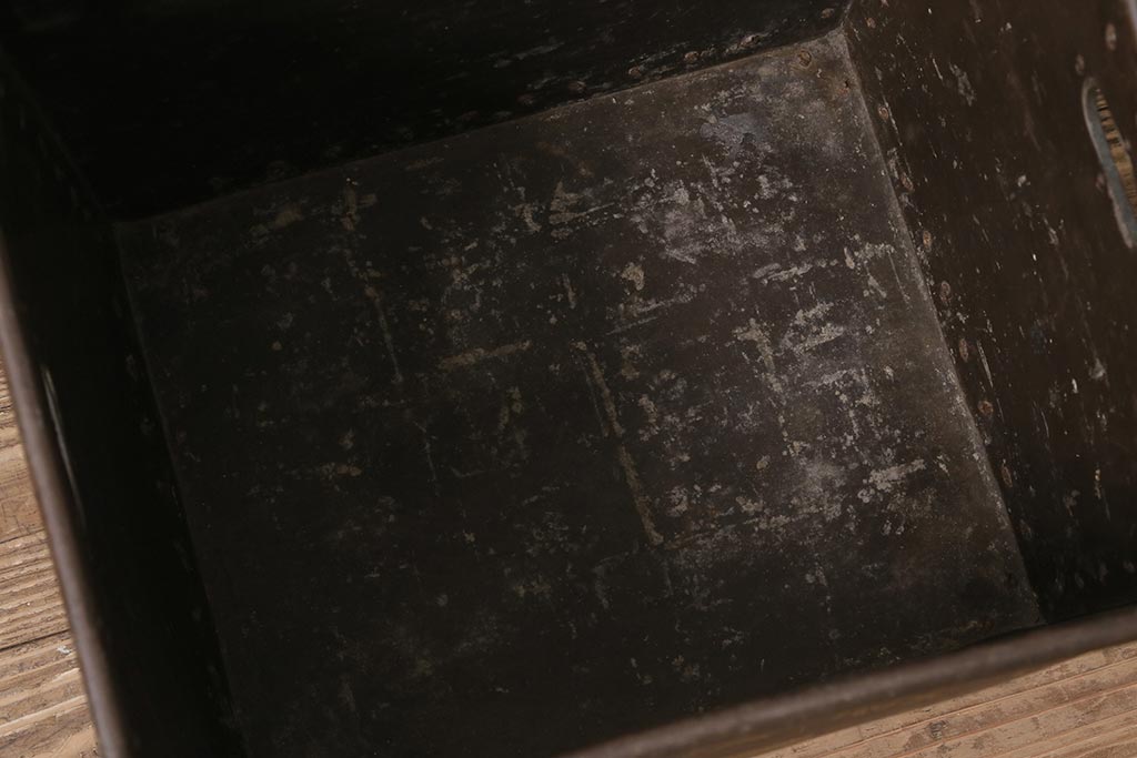 アンティーク雑貨　戦前　高級髪洗粉　百万弗　ボテ箱(収納箱)(R-043608)