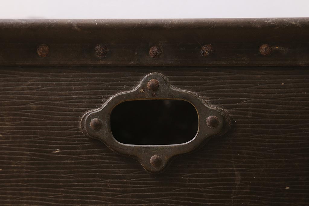 アンティーク雑貨　戦前　高級髪洗粉　百万弗　ボテ箱(収納箱)(R-043608)