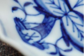 中古　MEISSEN(マイセン)　ブルーオニオン　ディッシュ4点セット(プレート、小皿、洋食器)(R-043610)