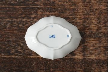 中古　MEISSEN(マイセン)　ブルーオニオン　ディッシュ4点セット(プレート、小皿、洋食器)(R-043610)