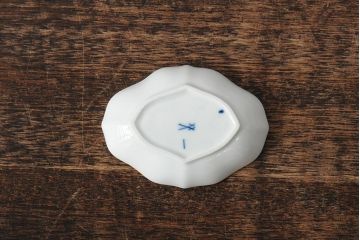 中古　MEISSEN(マイセン)　ブルーオニオン　ディッシュ4点セット(プレート、小皿、洋食器)(R-043610)