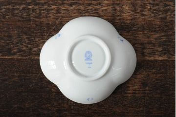 ハンガリー　HEREND(ヘレンド)　ハンドペイント　アポニー・ブルー　カップとプレート3点セット(小皿、ディッシュ、洋食器)(R-043611)