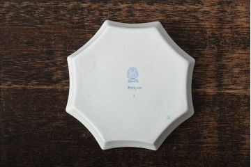 ハンガリー　HEREND(ヘレンド)　ハンドペイント　アポニー・ブルー　カップとプレート3点セット(小皿、ディッシュ、洋食器)(R-043611)