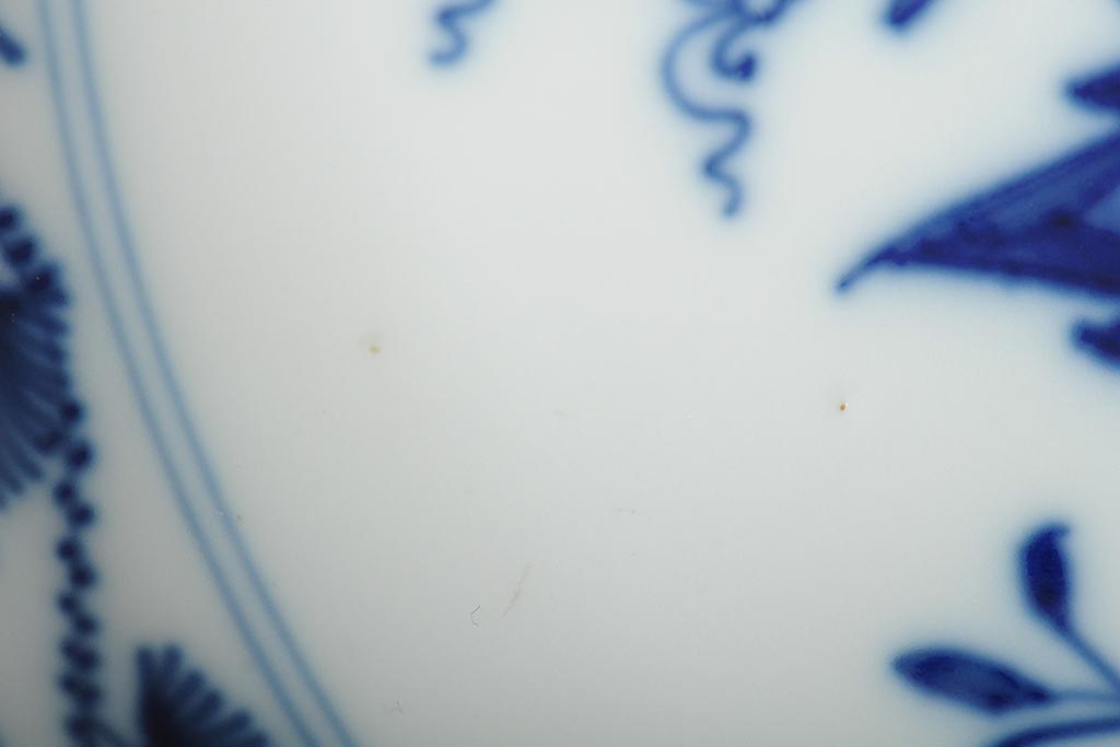 MEISSEN(マイセン)　ブルーオニオン　プレート2枚セット(デザートプレート、丸皿、中皿、洋食器、西洋陶磁器)(R-043616)