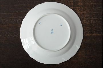 MEISSEN(マイセン)　ブルーオニオン　プレート2枚セット(デザートプレート、丸皿、中皿、洋食器、西洋陶磁器)(R-043616)