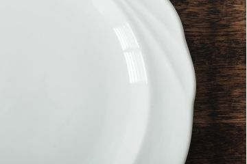 中古　ハンガリー　HOLLOHAZA(ホロハーザ)　Magnolia(マグノリア)　22.5cm　プレート6枚セット(皿、洋食器)(R-043617)