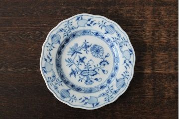 ドイツ　MEISSEN(マイセン)　ブルーオニオン　25.5cm・16cm　プレート3枚セット(皿、洋食器)(R-043618)
