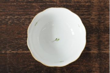 ハンガリー　HEREND(ヘレンド)　ウィーンの薔薇(VRH)・バスケット　フルーツ&フラワー(FRN)・スモールボウル(小物入れ、カップ、小鉢、洋食器)(R-043619)