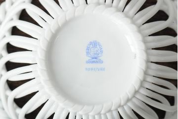 ハンガリー　HEREND(ヘレンド)　ウィーンの薔薇(VRH)・バスケット　フルーツ&フラワー(FRN)・スモールボウル(小物入れ、カップ、小鉢、洋食器)(R-043619)