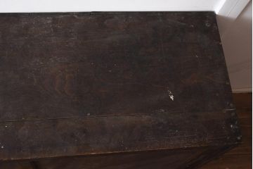 アンティーク家具　大正昭和初期　シンプルなデザインが魅力の戸棚(収納棚)(R-043642)