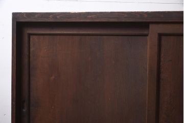 アンティーク家具　大正昭和初期　シンプルなデザインが魅力の戸棚(収納棚)(R-043642)