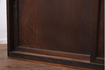 アンティーク家具　大正昭和初期　シンプルなデザインが魅力の戸棚(収納棚)(R-043642)