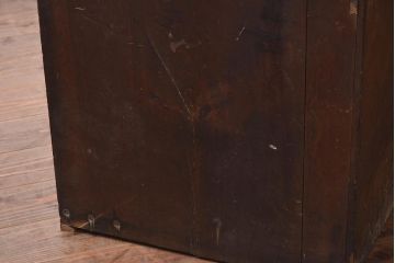 アンティーク家具　大正昭和初期　シンプルなデザインが魅力の戸棚(収納棚)(R-043642)