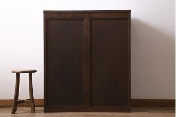 中古　ビンテージ　伝統工芸　軽井沢彫り　葡萄の図　意匠が凝らされたチェスト(箪笥、タンス)(R-043690)