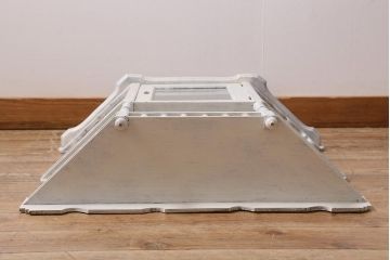 アンティーク家具　フランスアンティーク　オーク材　シャビーなペイントがおしゃれなウォールキャビネット(壁掛け収納棚、ウォールシェルフ)(R-043691)