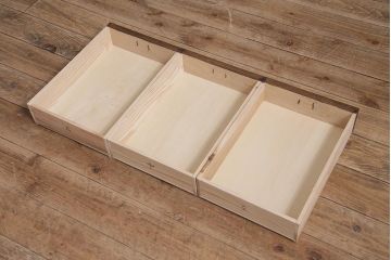 ラフジュ工房オリジナル　古建具リメイク　前板栗材　引き出し付き　和レトロなキャビネット(水屋、収納棚、戸棚)(R-043701)