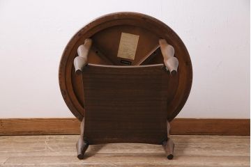 ビンテージ家具　オールドマルニ　maruni(マルニ木工)　棚付き　アンティーク家具とも馴染む木製のサイドテーブル(コーヒーテーブル)(R-043715)
