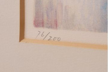 今井幸子　リトグラフ　婦人画　76/200(ディスプレイ雑貨、壁掛け)(R-043720)