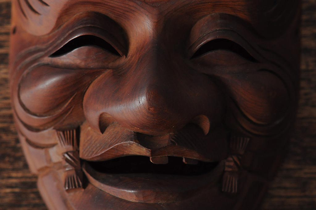 公式】アンティーク家具ラフジュ工房商品詳細ページ骨董 在銘 古い木彫