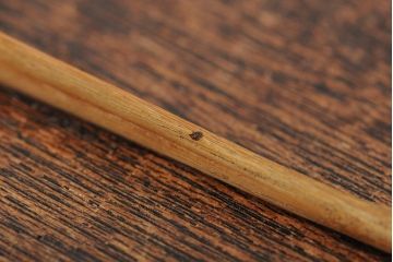 竹製　茶道具　古い時代茶杓(在銘、鶴)(R-043730)