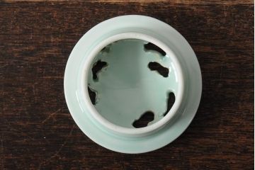 善夫銘　鳳香炉(白磁、青磁、共箱、茶道具)(R-043731)