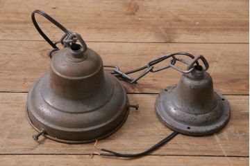アンティーク照明　レトロ　シャビーなブラケットがおしゃれなペンダントライト(天井照明、吊り下げ照明)(R-043733)