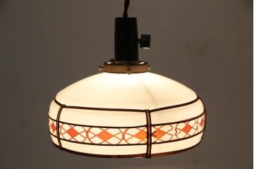 レトロ照明　和の雰囲気高まるペンダントライト(電笠、シェード、天井照明)(R-043734)