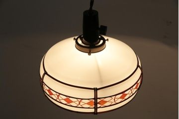 レトロ照明　和の雰囲気高まるペンダントライト(電笠、シェード、天井照明)(R-043734)