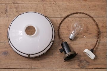 レトロ照明　和の雰囲気高まるペンダントライト(電笠、シェード、天井照明)(R-043734)