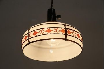 レトロ照明　和の雰囲気高まるペンダントライト(電笠、シェード、天井照明)(R-043734)