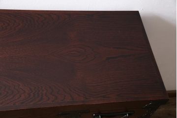 中古　志太民芸家具　たんす40　金具が印象的な車箪笥(タンス、引き出し)(定価約45万円)(R-043744)