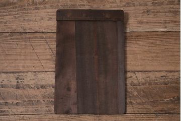 アンティーク雑貨　和製アンティーク　昭和初期　味のある風合いが魅力的な木製バインダー(クッリップボード)(R-043745)