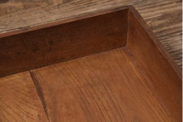 アンティーク雑貨　昭和初期　桑材製の古い文箱(木箱、収納箱、小物収納)(R-043746)