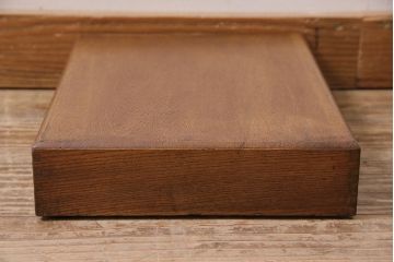 アンティーク雑貨　昭和初期　桑材製の古い文箱(木箱、収納箱、小物収納)(R-043746)