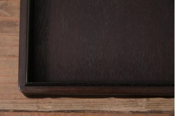昭和中期　和製アンティーク　縞黒檀　指物　高級感漂う文箱(収納箱、小箱、小物収納)(R-043747)
