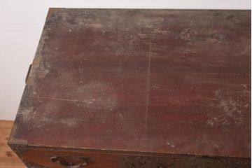 アンティーク家具　明治期　前面ケヤキ材　和の風格漂う仙台箪笥(衣装箪笥、時代箪笥、収納タンス、引き出し)(R-043756)
