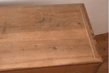 アンティーク家具　和製アンティーク　昭和初期　前面ケヤキ材　大正ロマン薫る重ね箪笥(和箪笥、収納棚、引き出し、チェスト)(R-043759)