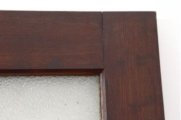 アンティーク建具　ナラ材　クラシカルなお部屋にも合う昭和初期の木製ドア(ガラス扉、建具)(R-043762)