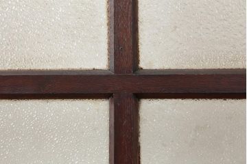 アンティーク建具　ナラ材　クラシカルなお部屋にも合う昭和初期の木製ドア(ガラス扉、建具)(R-043762)