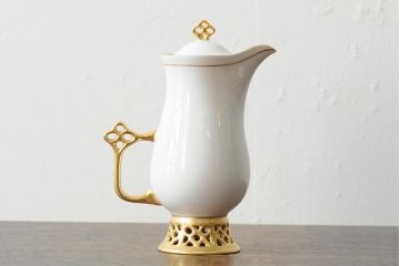 中古　ハンガリー　HOLLOHAZA(ホロハーザ)　Princess(プリンセス)　コーヒーセット(ポット、カップ&ソーサー、シュガーポット、ミルクジャグ)(R-043765)